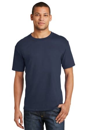 NAVY 5180 hanes beefy-t-100% cotton t-shirt