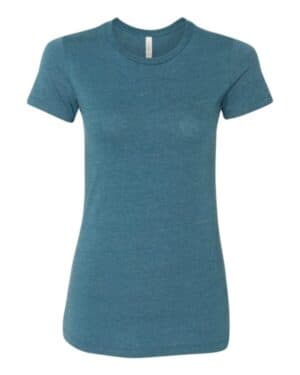 HEATHER DEEP TEAL Bella canvas 6004 women's slim fit tee