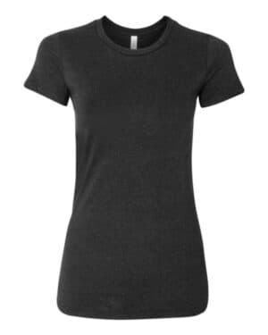 BLACK HEATHER Bella canvas 6004 women's slim fit tee