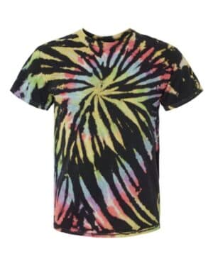 AURORA Dyenomite 200MS multi-color spiral tie-dyed t-shirt