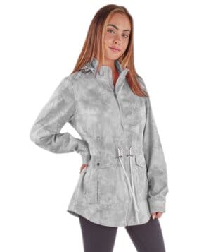 GREY TIE-DYE Charles river 5239CR womens bristol utility jacket