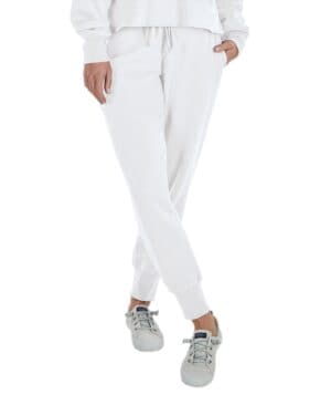 WHITE Charles river 5255CR womens clifton distressed joggers