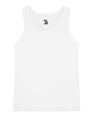 WHITE Alleson athletic 2662 youth b-core tank top