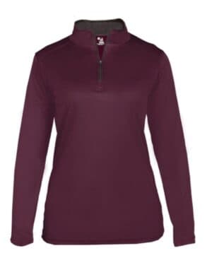 Badger 4103 womens b-core quarter-zip pullover