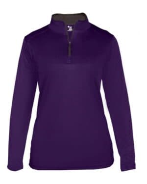 Badger 4103 womens b-core quarter-zip pullover