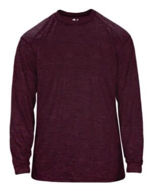 MAROON TONAL BLEND Badger 4174 tonal blend long sleeve t-shirt