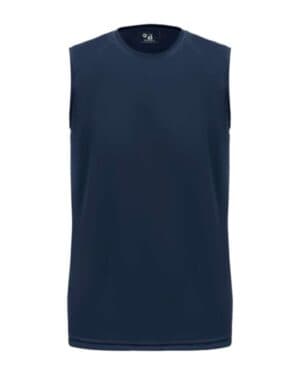 NAVY Badger 2130 youth b-core sleeveless t-shirt