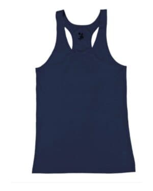 NAVY Badger 2166 girls b-core racerback tank top