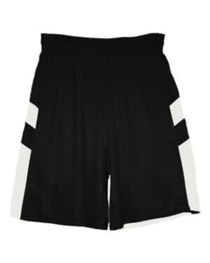 BLACK/ WHITE Alleson athletic 2266 youth b-pivot rev shorts
