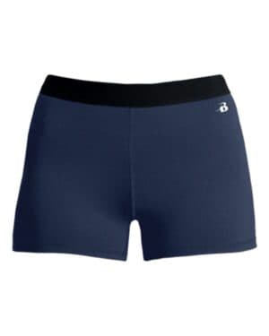 NAVY Badger 2629 girls' pro-compression shorts