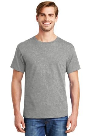 LIGHT STEEL* 5280 hanes-essential-t 100% cotton t-shirt