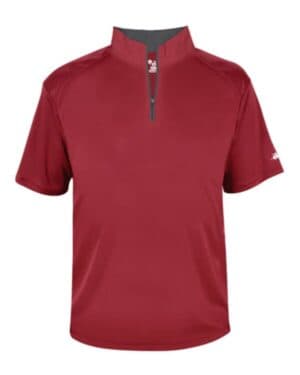 Badger 4199 b-core short sleeve quarter-zip