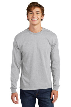 Hanes ComfortSoft Cotton Long-Sleeve T-Shirt (5286) Blue Bell