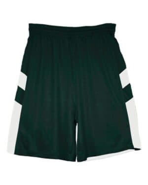 FOREST/ WHITE Alleson athletic 7266 b-pivot rev shorts