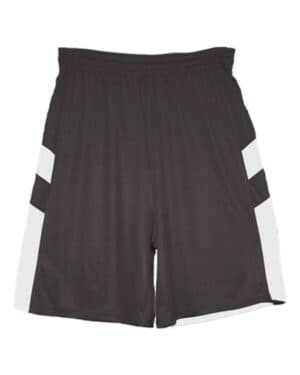 GRAPHITE/ WHITE Alleson athletic 7266 b-pivot rev shorts