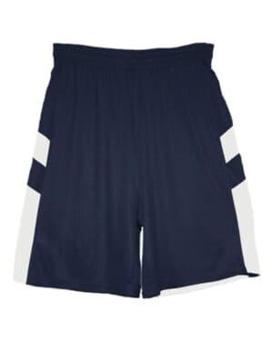 NAVY/ WHITE Alleson athletic 7266 b-pivot rev shorts