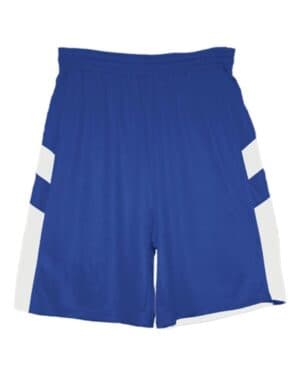 ROYAL/ WHITE Alleson athletic 7266 b-pivot rev shorts