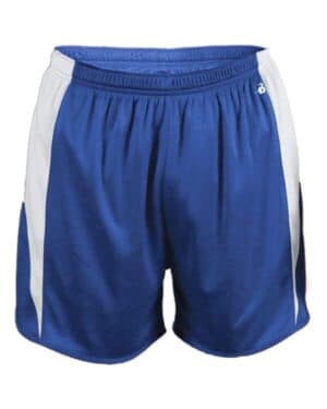 ROYAL/ WHITE Alleson athletic 7273 stride shorts