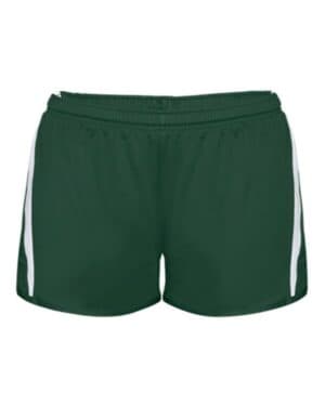FOREST/ WHITE Alleson athletic 7274 women's stride shorts