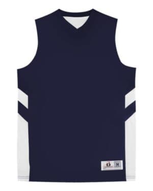 NAVY/ WHITE Alleson athletic 8566 b-pivot rev tank top
