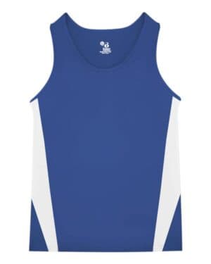 ROYAL/ WHITE Alleson athletic 8667 stride singlet