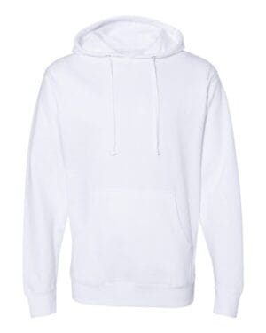 WHITE Independent trading co SS4500 midweight hooded sweatshirt
