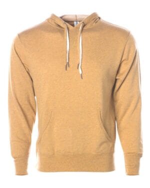 GOLDEN WHEAT HEATHER PRM90HT unisex midweight french terry hooded sweatshirt