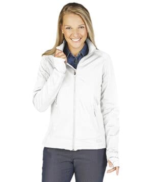 WHITE Charles river 5317CR women's axis soft shell jacket