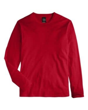 DEEP RED Hanes 498L perfect-t long sleeve t-shirt