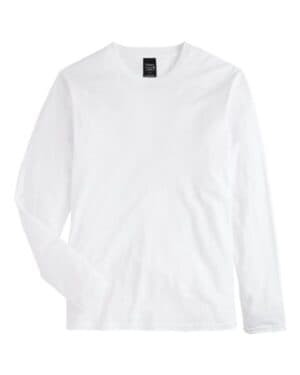 WHITE Hanes 498L perfect-t long sleeve t-shirt