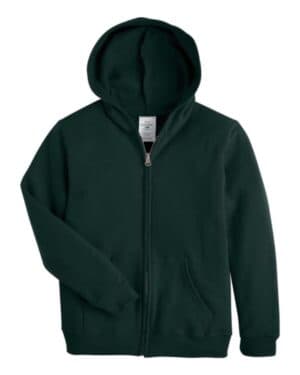 Hanes P480 ecosmart youth full-zip hooded sweatshirt
