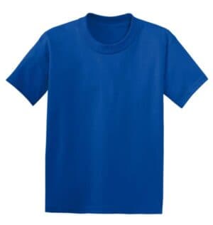 DEEP ROYAL 5370 hanes-youth ecosmart 50/50 cotton/poly t-shirt