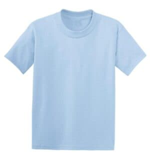 LIGHT BLUE 5370 hanes-youth ecosmart 50/50 cotton/poly t-shirt