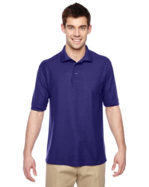 DEEP PURPLE Jerzees 537MSR adult easy care polo