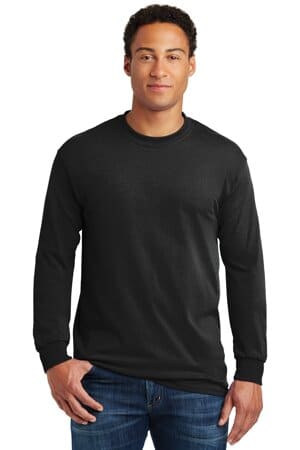 BLACK 5400 gildan-heavy cotton 100% cotton long sleeve t-shirt