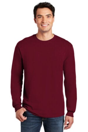 CARDINAL RED 5400 gildan-heavy cotton 100% cotton long sleeve t-shirt