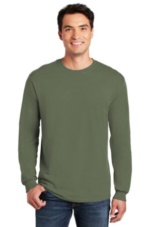 MILITARY GREEN 5400 gildan-heavy cotton 100% cotton long sleeve t-shirt