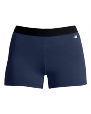 NAVY Badger 4629 womens 3 pro-compression shorts