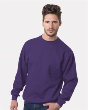 PURPLE Bayside 1102 usa-made crewneck sweatshirt