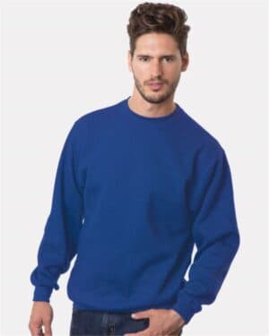 ROYAL BLUE Bayside 1102 usa-made crewneck sweatshirt