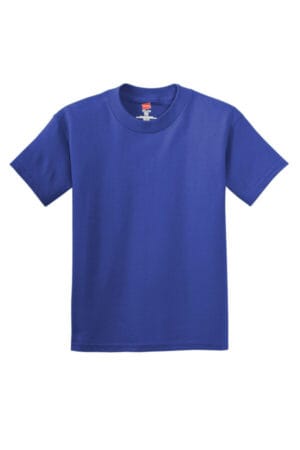 DEEP ROYAL 5450 hanes-youth authentic 100% cotton t-shirt