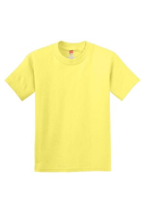 YELLOW 5450 hanes-youth authentic 100% cotton t-shirt