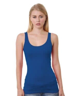 ROYAL BLUE Bayside 3410 women's usa-made tank top