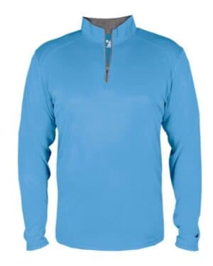 COLUMBIA BLUE/ GRAPHITE Badger 4102 b-core quarter-zip pullover