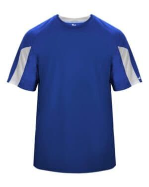 ROYAL/ WHITE Badger 2176 youth striker t-shirt