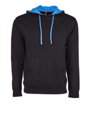 BLACK/ TURQUOISE Next level 9301 laguna hoodie