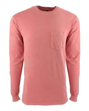 Next level 7451 inspired dye long sleeve pocket crew