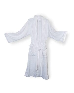 WHITE Alpine fleece 8723 mink touch luxury robe