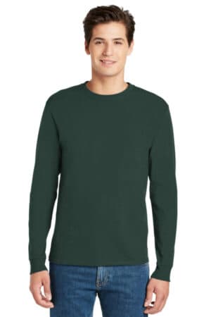 DEEP FOREST 5586 hanes-authentic 100% cotton long sleeve t-shirt