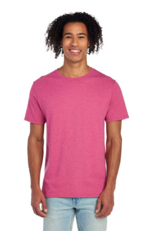RASPBERRY HEATHER 560M jerzees premium blend ring spun t-shirt